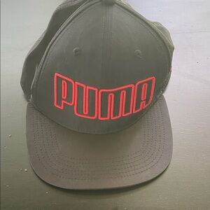Puma Black Hat with Red Embroidery